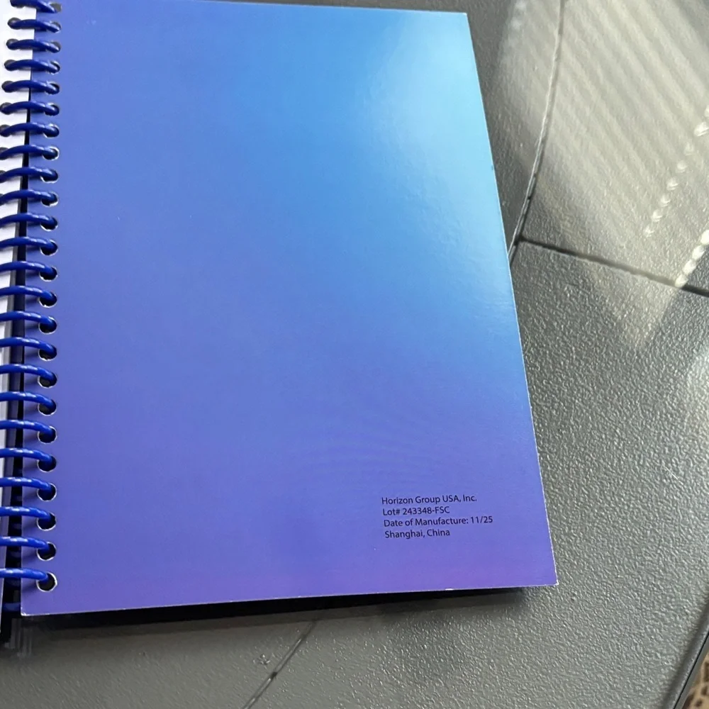 K-pop demon hunters Blue Cat Spiral Notebook 100 sheets